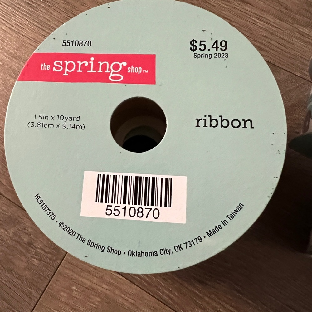 4 Rolls The Spring Shop Ribbon New - Picture 2 of 4